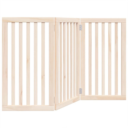 Barrière Pour Chien Pliable 3 Panneaux 150 Cm Bois De Peuplier