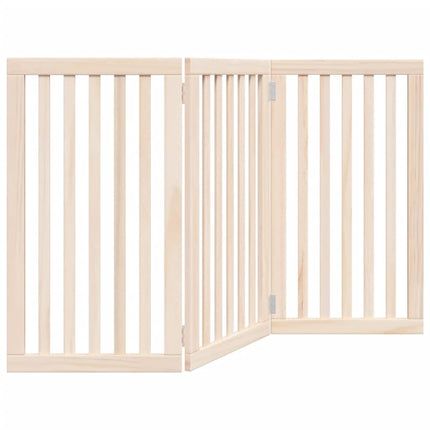 Barrière Pour Chien Pliable 3 Panneaux 150 Cm Bois De Peuplier