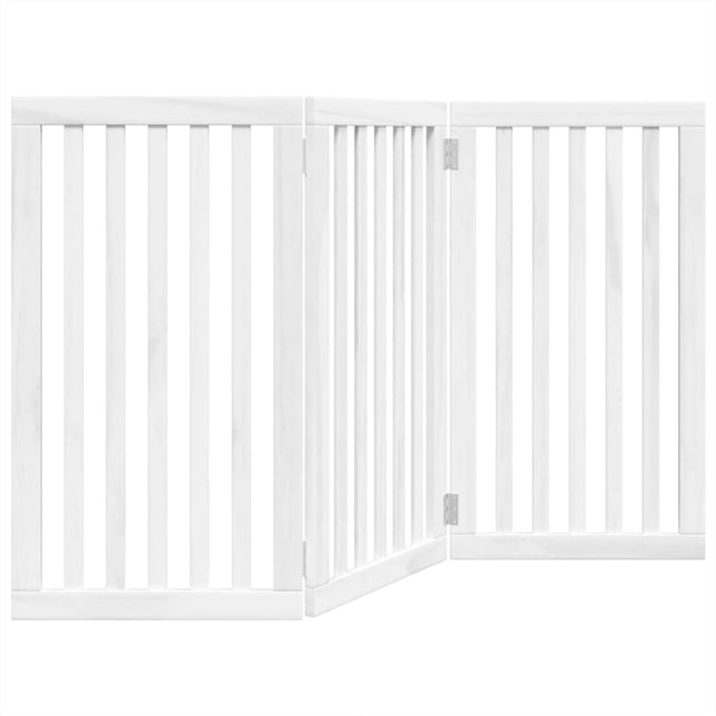 Barrière Pour Chien Pliable 3 Panneaux 150 Cm Bois De Peuplier