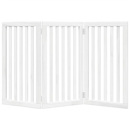 Barrière Pour Chien Pliable 3 Panneaux 150 Cm Bois De Peuplier