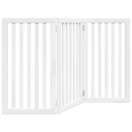 Barrière Pour Chien Pliable 3 Panneaux 150 Cm Bois De Peuplier