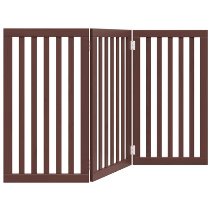 Barrière Pour Chien Pliable 3 Panneaux 150 Cm Bois De Peuplier
