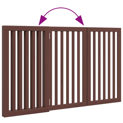 Barrière Pour Chien Pliable 3 Panneaux 150 Cm Bois De Peuplier