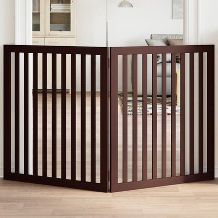 Barrière Pour Chien Pliable 3 Panneaux 150 Cm Bois De Peuplier