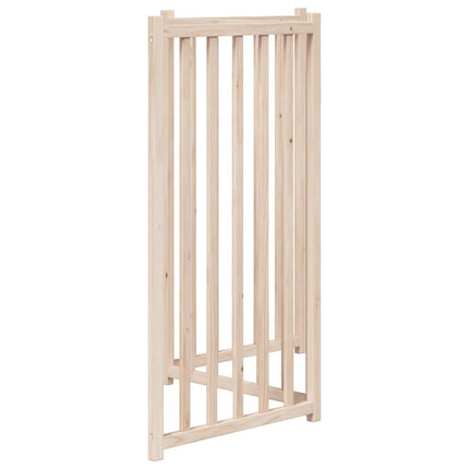Barrière Pour Chien Pliable 3 Panneaux 150 Cm Bois Sapin Massif Gris Béton