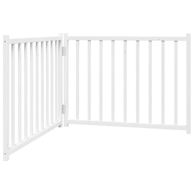 Barrière Pour Chien Pliable 2 Panneaux 160 Cm Bois Sapin Massif Noir