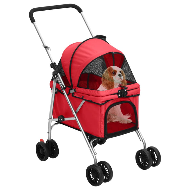 Poussette Pour Chien Pliante 76X50X100 Cm Tissu Oxford