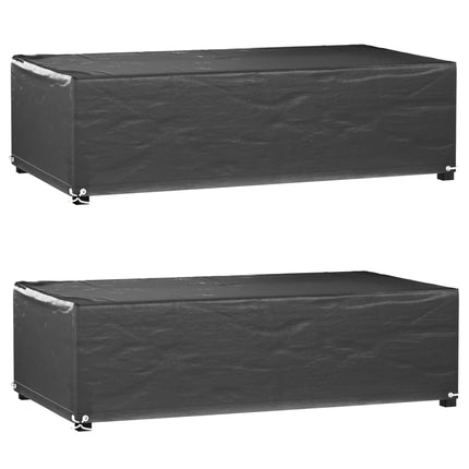 Housses De Salon De Jardin 2 Pcs Rotin 8 Œillets 113X113 Cm