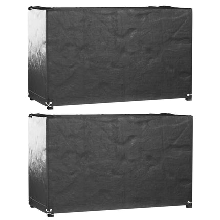 Housses De Salon De Jardin 2 Pcs Rotin 8 Œillets 113X113 Cm