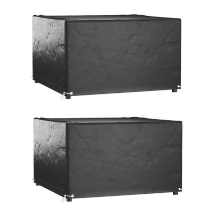 Housses De Salon De Jardin 2 Pcs Rotin 8 Œillets 113X113 Cm