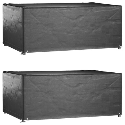 Housses De Salon De Jardin 2 Pcs Rotin 8 Œillets 113X113 Cm