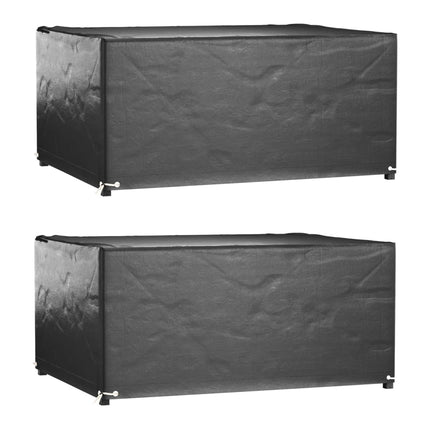 Housses De Salon De Jardin 2 Pcs Rotin 8 Œillets 113X113 Cm