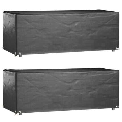 Housses De Salon De Jardin 2 Pcs Rotin 8 Œillets 113X113 Cm