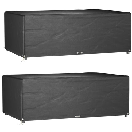 Housses De Salon De Jardin 2 Pcs Rotin 8 Œillets 113X113 Cm