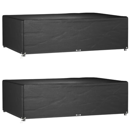 Housses De Salon De Jardin 2 Pcs Rotin 8 Œillets 113X113 Cm