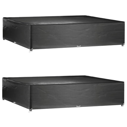 Housses De Salon De Jardin 2 Pcs Rotin 8 Œillets 113X113 Cm