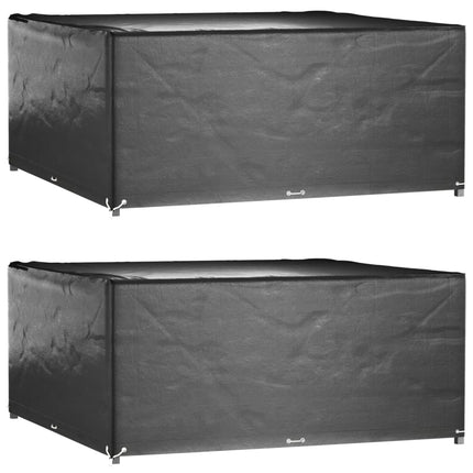 Housses De Salon De Jardin 2 Pcs Rotin 8 Œillets 113X113 Cm