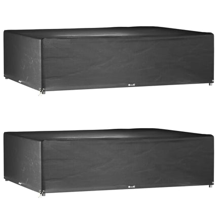 Housses De Salon De Jardin 2 Pcs Rotin 8 Œillets 113X113 Cm