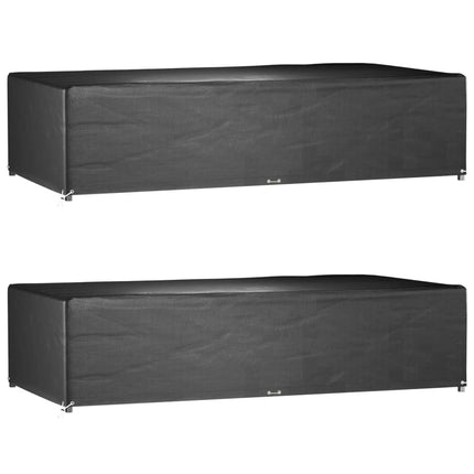 Housses De Salon De Jardin 2 Pcs Rotin 8 Œillets 113X113 Cm