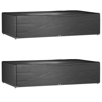 Housses De Salon De Jardin 2 Pcs Rotin 8 Œillets 113X113 Cm