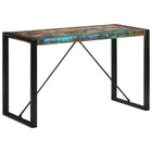 Table À Manger Bois De Manguier Brut 120 Cm Noir