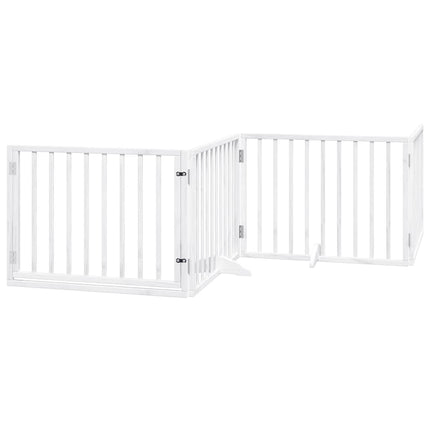 Barrière Pour Chien Porte Pliable 6Panneaux Blanc Bois Peuplier