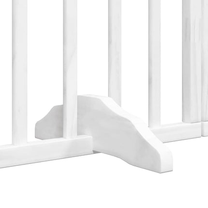 Barrière Pour Chien Porte Pliable 6Panneaux Blanc Bois Peuplier