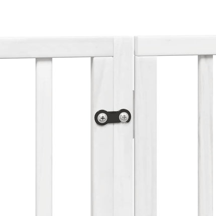 Barrière Pour Chien Porte Pliable 6Panneaux Blanc Bois Peuplier