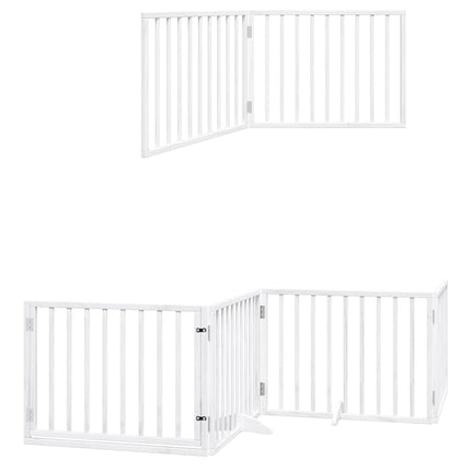 Barrière Pour Chien Porte Pliable 10 Panneaux Bois De Peuplier