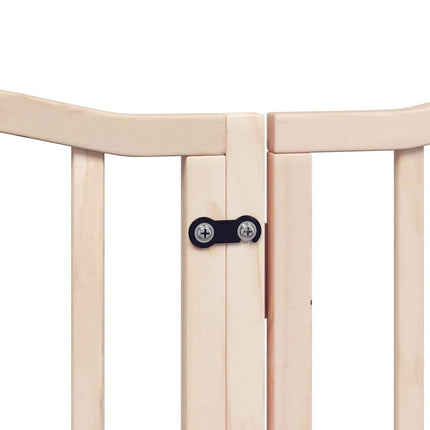 Barrière Pour Chien Porte Pliable 12 Panneaux Bois De Peuplier