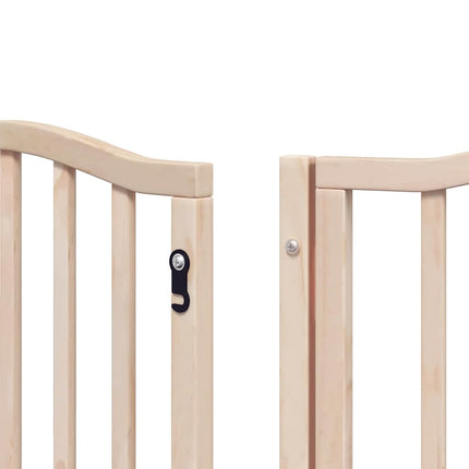 Barrière Pour Chien Porte Pliable 12 Panneaux Bois De Peuplier