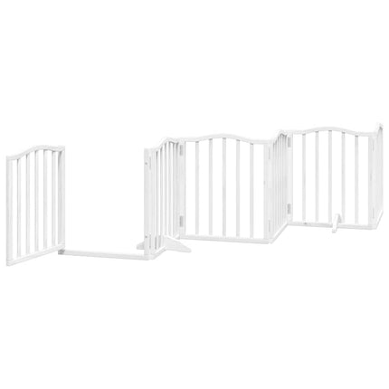 Barrière Pour Chien Porte Pliable 9Panneaux Bois Peuplier