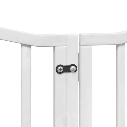 Barrière Pour Chien Porte Pliable 9Panneaux Bois Peuplier