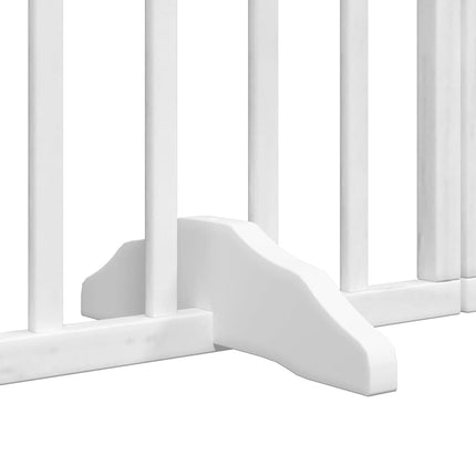 Barrière Pour Chien Porte Pliable 9Panneaux Bois Peuplier