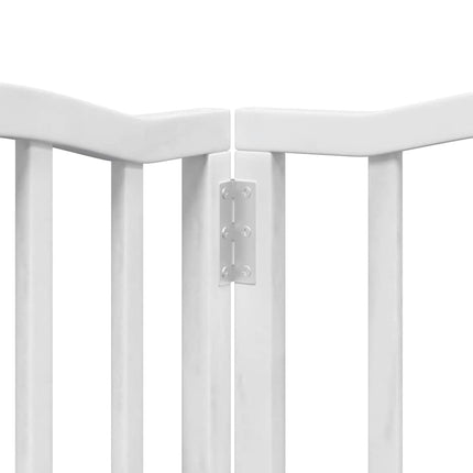 Barrière Pour Chien Porte Pliable 9Panneaux Bois Peuplier