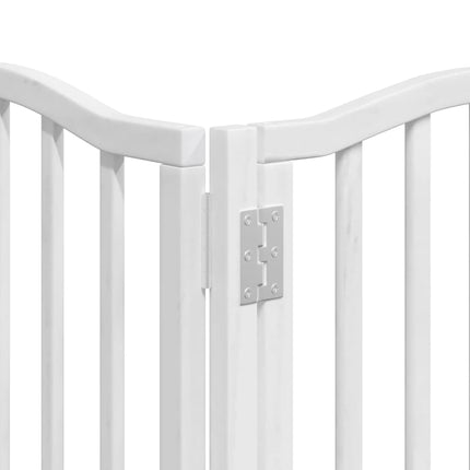 Barrière Pour Chien Porte Pliable 9Panneaux Bois Peuplier