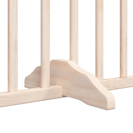 Barrière Pour Chien Porte Pliable 8 Panneaux Bois De Peuplier Noir