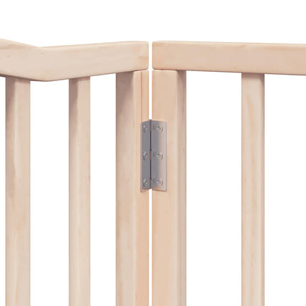 Barrière Pour Chien Porte Pliable 8 Panneaux Bois De Peuplier Noir
