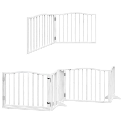 Barrière Pour Chien Porte Pliable 10 Panneaux Bois De Peuplier
