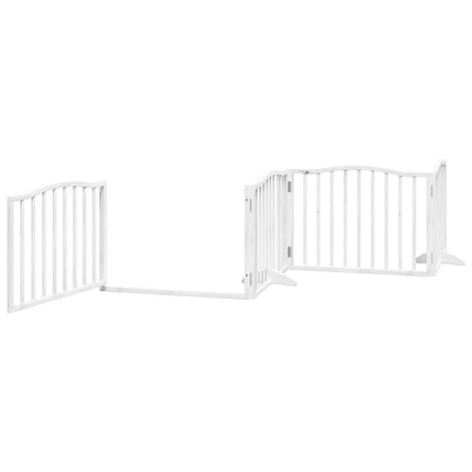 Barrière Pour Chien Porte Pliable 10 Panneaux Bois De Peuplier