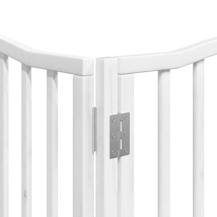 Barrière Pour Chien Porte Pliable 10 Panneaux Bois De Peuplier