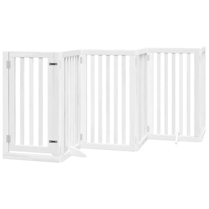 Barrière Pour Chien Porte Pliable 12 Panneaux Bois De Peuplier Noir