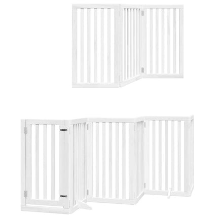 Barrière Pour Chien Porte Pliable 12 Panneaux Bois De Peuplier Noir