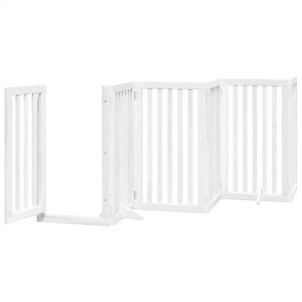 Barrière Pour Chien Porte Pliable 12 Panneaux Bois De Peuplier Noir