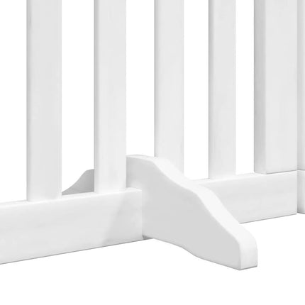 Barrière Pour Chien Porte Pliable 12 Panneaux Bois De Peuplier Noir