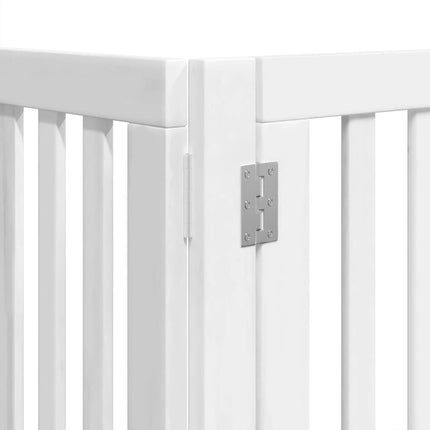 Barrière Pour Chien Porte Pliable 12 Panneaux Bois De Peuplier Noir