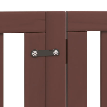 Barrière Pour Chien Porte Pliable 15 Panneaux Bois De Peuplier Noir