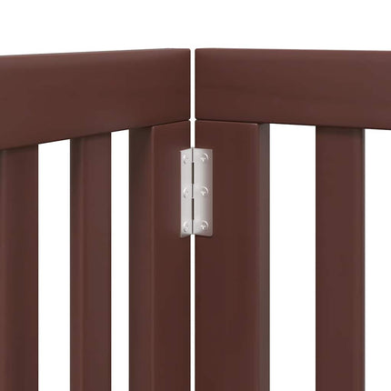 Barrière Pour Chien Porte Pliable 15 Panneaux Bois De Peuplier Noir
