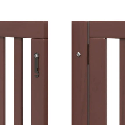 Barrière Pour Chien Porte Pliable 15 Panneaux Bois De Peuplier Noir