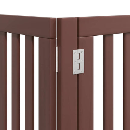 Barrière Pour Chien Porte Pliable 15 Panneaux Bois De Peuplier Noir